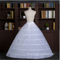 Alta qualidade 6 hoops crinoline nupcial enfeite de renda de casamento